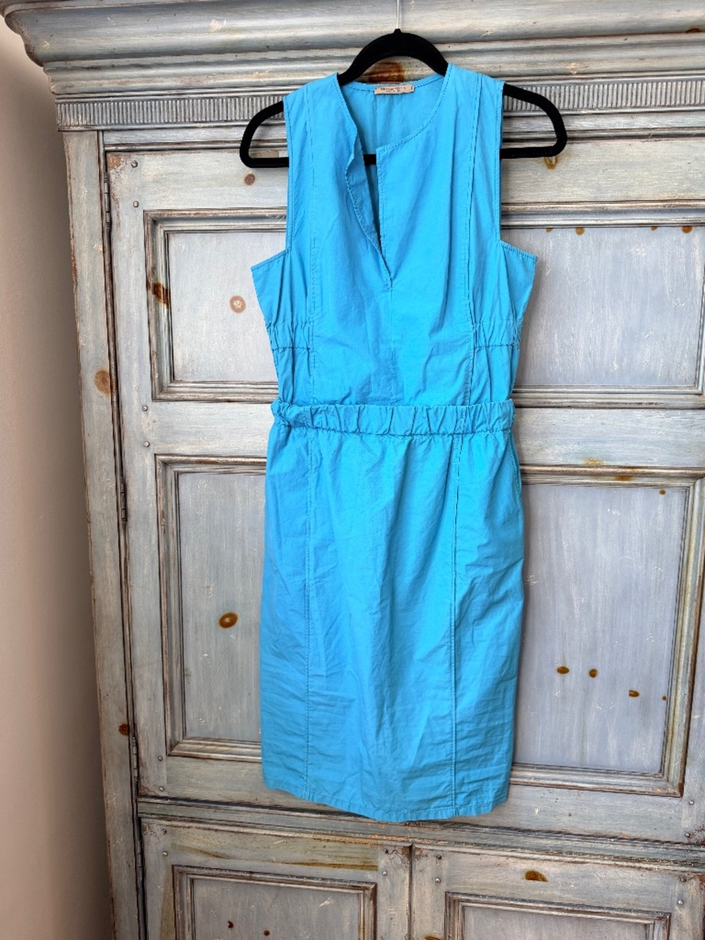Bottega Veneta Cotton Sky Blue Dress Size 40 Made in Italy